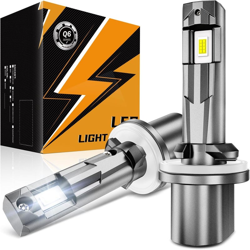 Auxbeam 880 مصابيح ضباب 6500K بيضاء، 12000LM أكثر سطوعًا بنسبة 600%، رؤية محسّنة للضباب والطرق الوعرة، توصيل وتشغيل، عبوة من 2 - Image 1